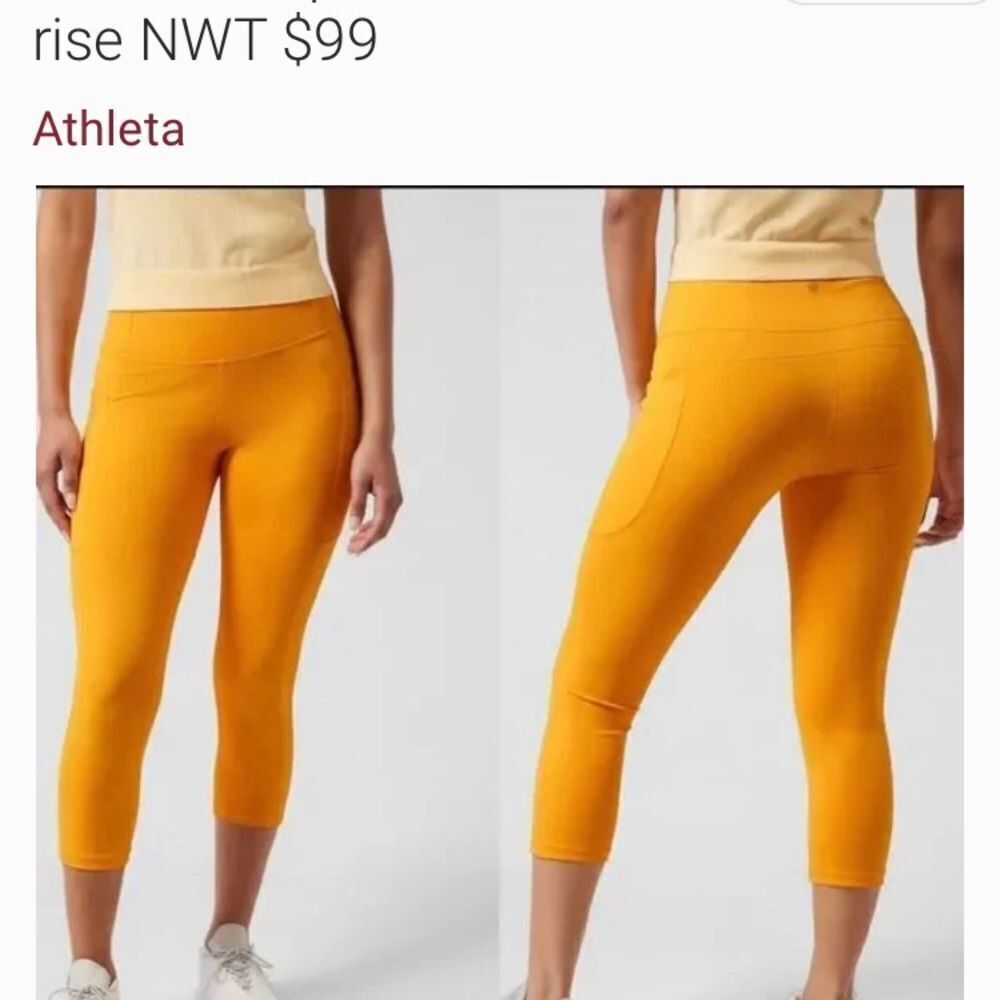 Athleta ultimate stash II Capri size medium NWT